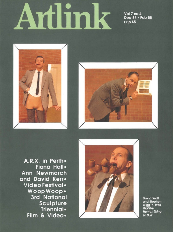 Issue 7:4 | December 1987 | Artlink 7:4